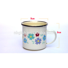 the best selling enamel cups from china with C handle